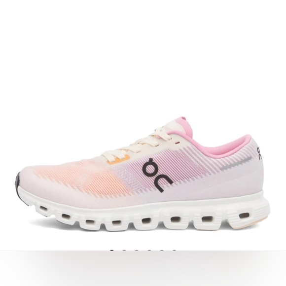 On Running Shoes - ON Cloud 6 Push SneakerTangerine & Raspberry, Women Size 11